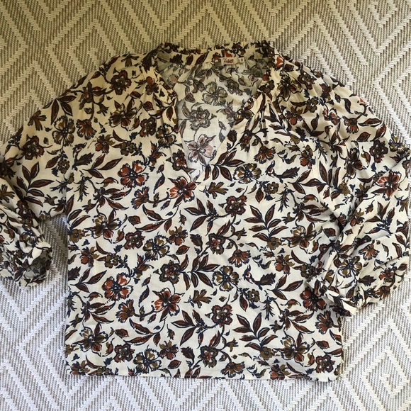 Evereve Fharety Floral Top Size Small - Picture 7 of 12
